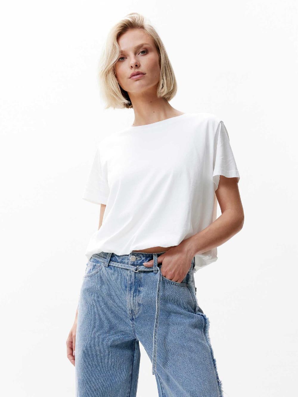 catwalk junkie Tshirt met tuck in effect