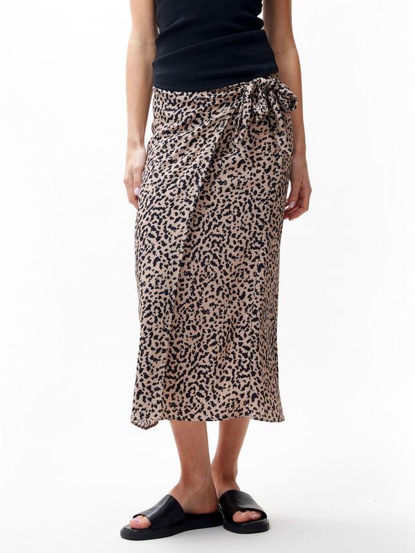Catwalk Junkie Wrap Skirt Met Leopard Dessin