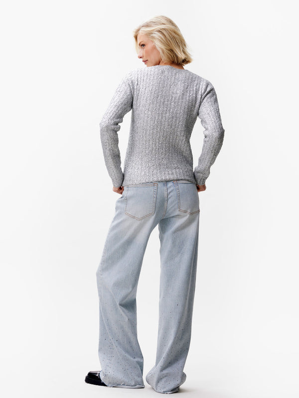 Catwalk Junkie Zilver Gecoate Trui