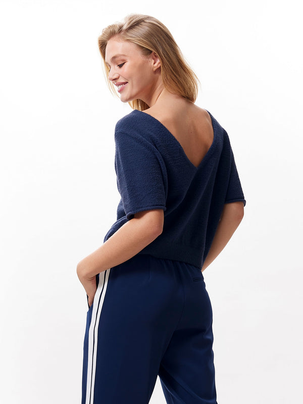 Catwalk Junkie Gebreide Trui Met Korte Mouwen En V-hals