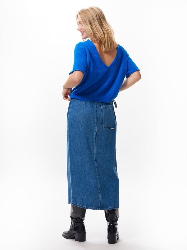 Catwalk Junkie Gebreide Trui Met Korte Mouwen En V-hals