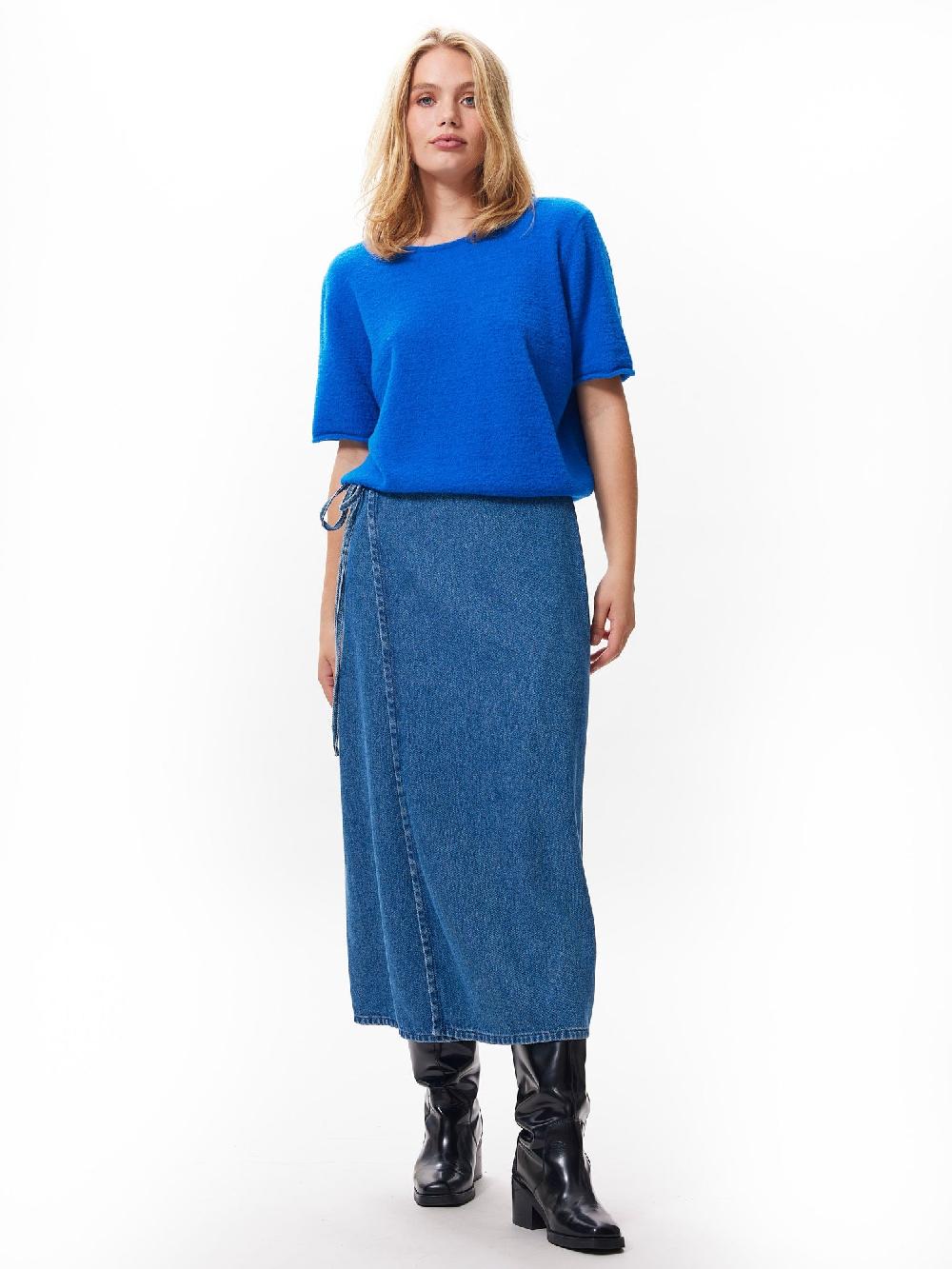 catwalk junkie Gebreide trui met korte mouwen en v-hals