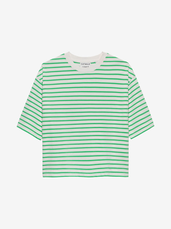 Catwalk Junkie Gestreept Tshirt Met Losvallende Pasvorm
