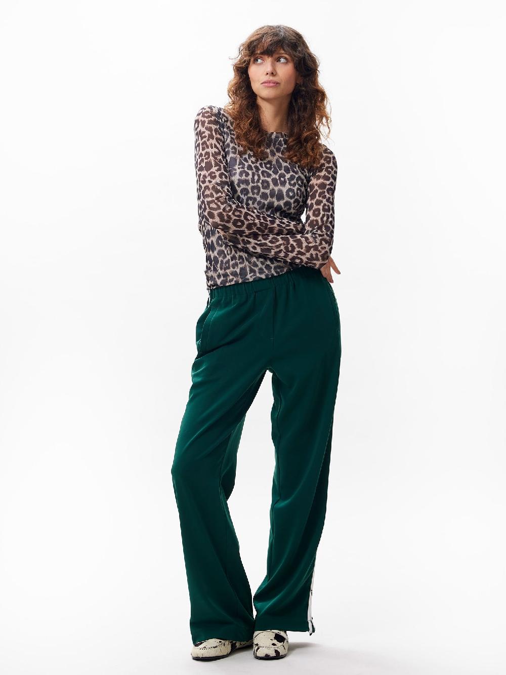 catwalk junkie Longlseeve van mesh met leopard dessin