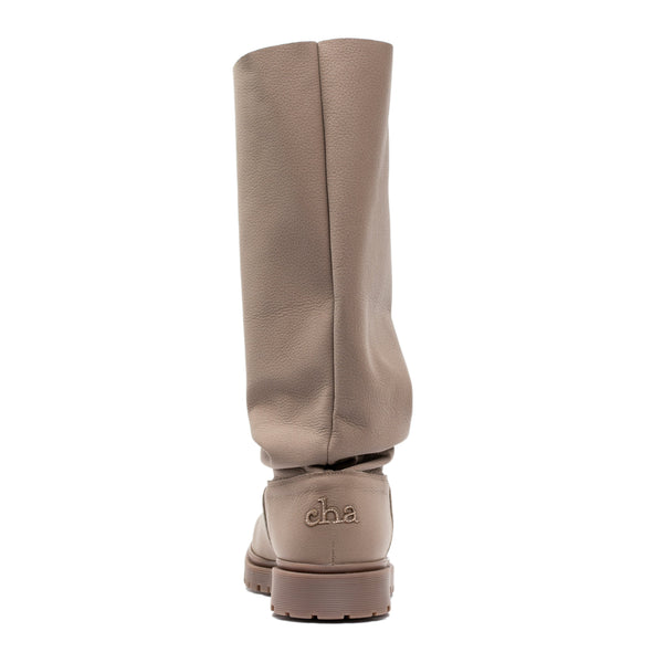 Cha Basic Baggy Tall Taupe - Merino Footpart