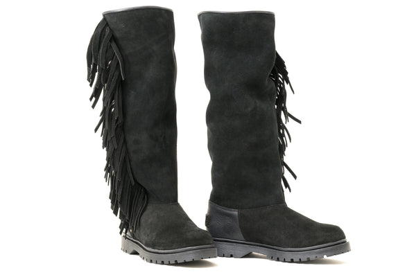 Cha Fringe Tall Black - Merino Footpart