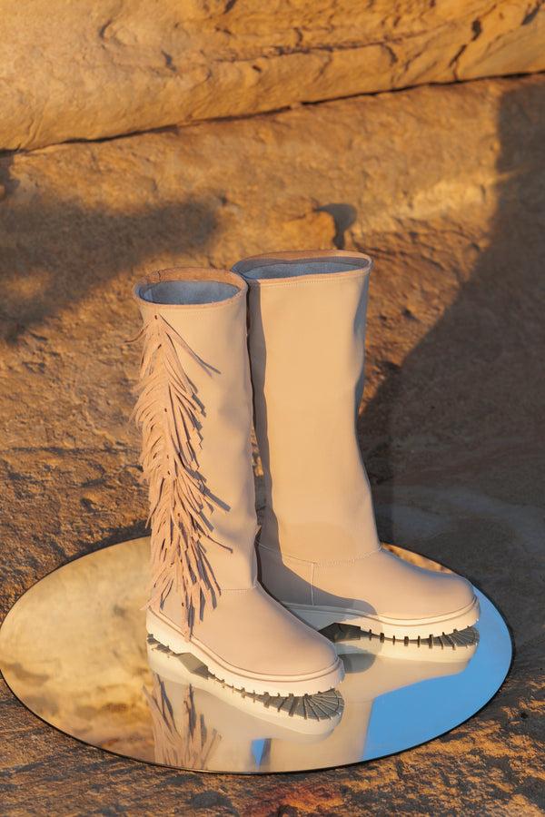 Cha Fringe Tall Dust - Merino Footpart