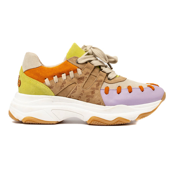 cha Sneaker Rumble mix Lime/Lila