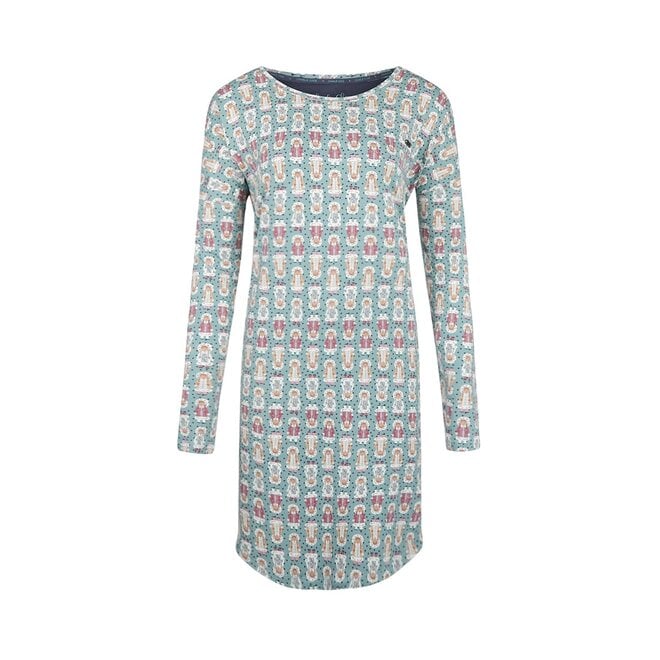 charlie choe Charlie Choe Dames Nachthemd Bigshirt Groenblauw Eskimo