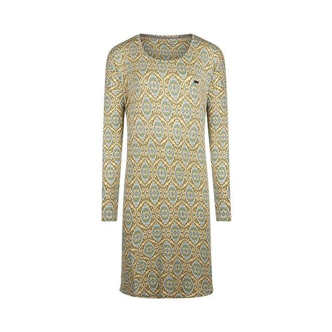 charlie choe Charlie Choe Dames Nachthemd Bigshirt Olijfgroen Beige Blauw