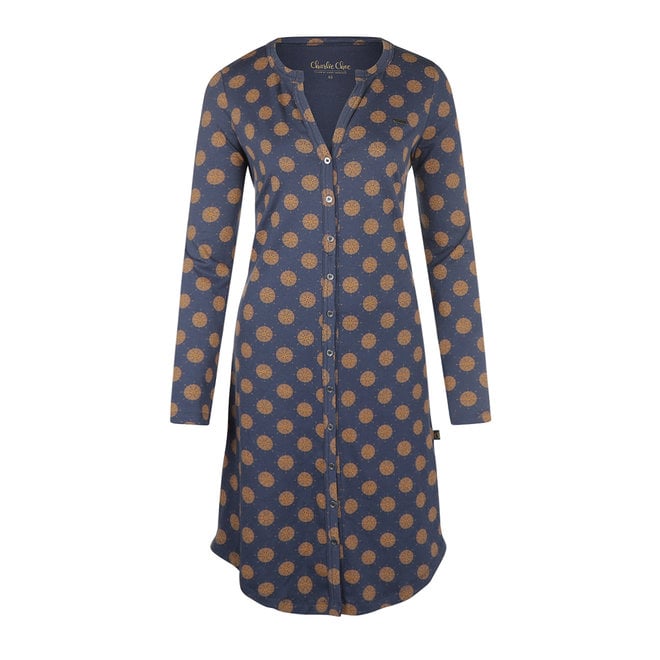 charlie choe Charlie Choe Dames Nachthemd Donkerblauw Mandala