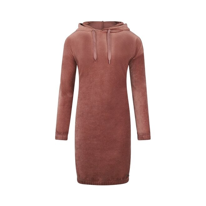 charlie choe Charlie Choe Dames Pyjama Homewear Sweatdress Bruin Velours