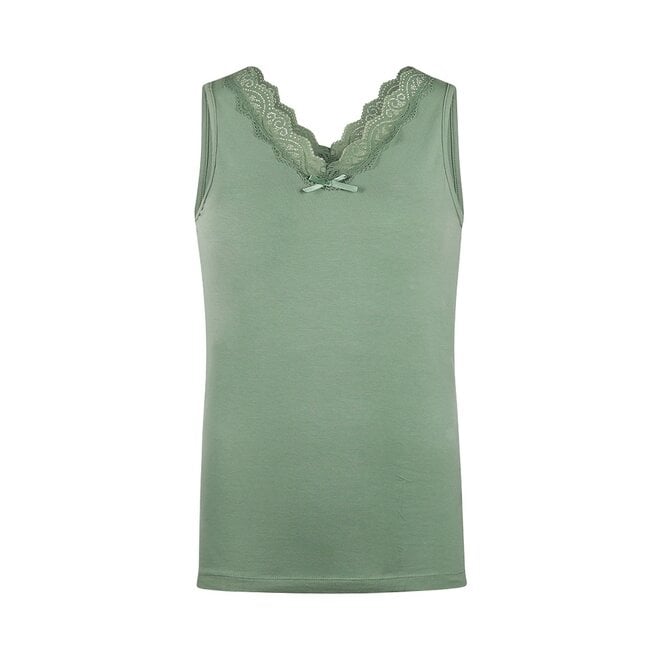 charlie choe Charlie Choe Dames Pyjama Lace Top Groen