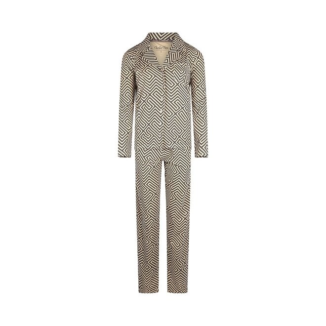 charlie choe Charlie Choe Dames Pyjama Set Grijs Grafisch