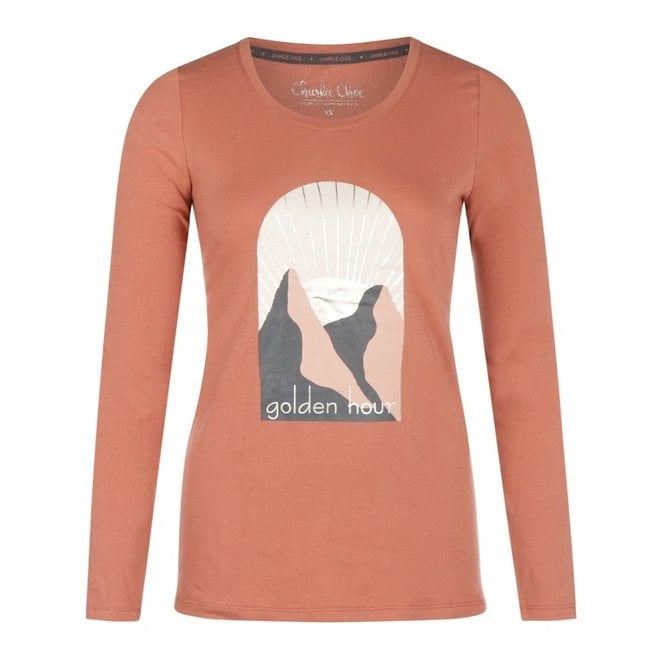 charlie choe Charlie Choe Dames Pyjama Shirt Terra Golden Hour