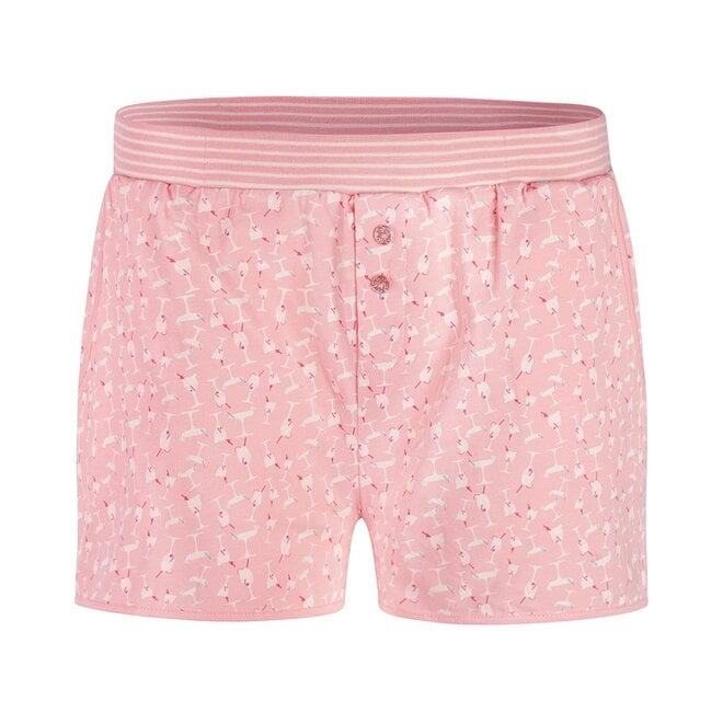 charlie choe Charlie Choe Dames Pyjama Short Roze Cocktail