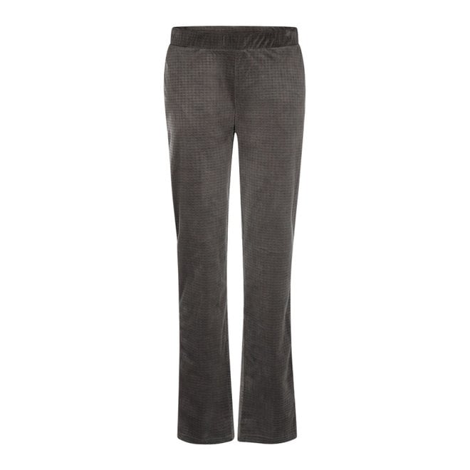 charlie choe Charlie Choe Dames Pyjamabroek Donkergrijs Velours