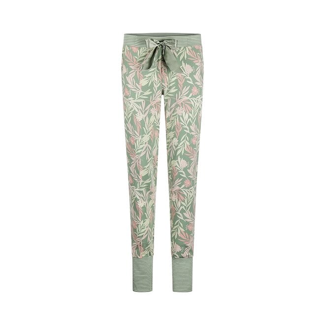 charlie choe Charlie Choe Dames Pyjamabroek Groen Bloemen