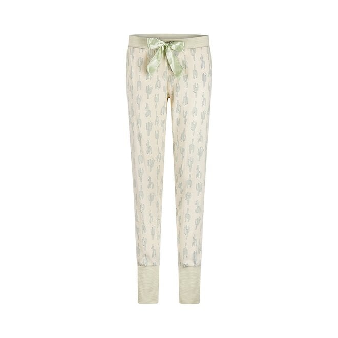 charlie choe Charlie Choe Dames Pyjamabroek Lichtgroen Cactus