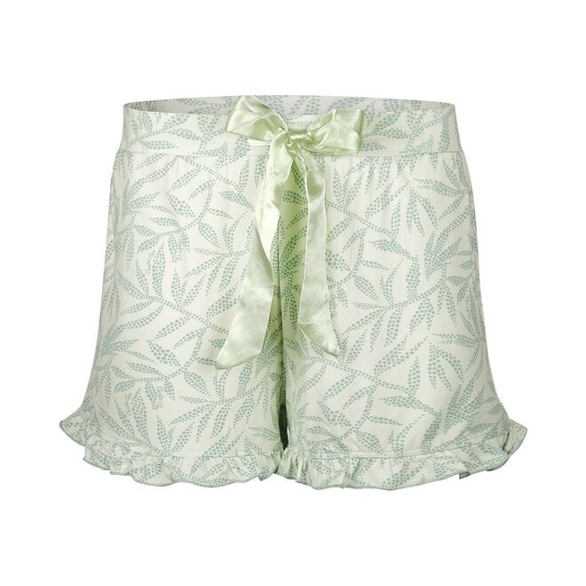 charlie choe Charlie Choe Dames Short Lichtgroen Blad Ruffle