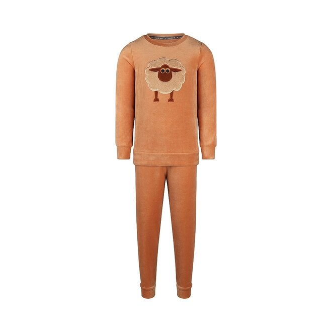 charlie choe Charlie Choe Jongens Pyjama Homewear Set Velours Schaap