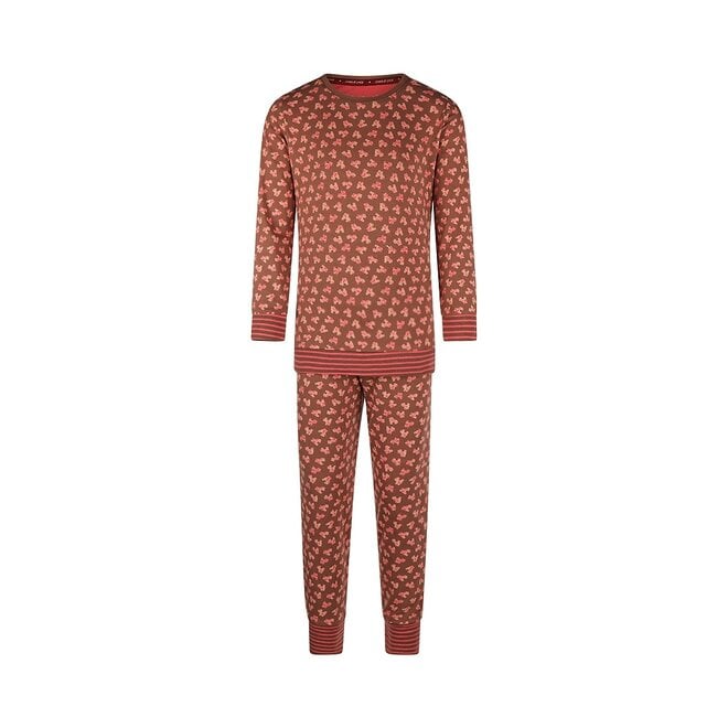 charlie choe Charlie Choe Meisjes Pyjama Lounge Set Bruin Rolschaats