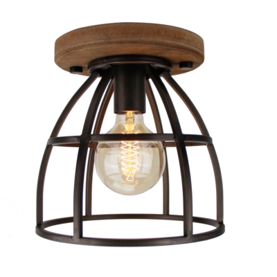 chericoni Aperto plafondlamp – 1 lichts – Ø25 cm – E27 – Zwart