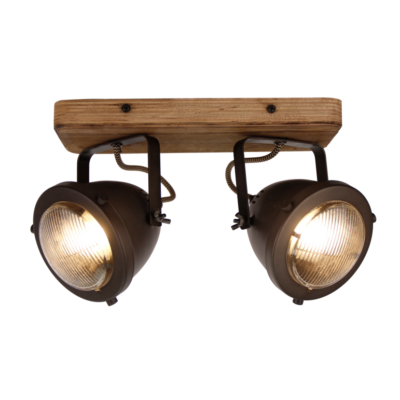 chericoni Bella Plafondspot – 2 lichts – Ø12cm – Black steel