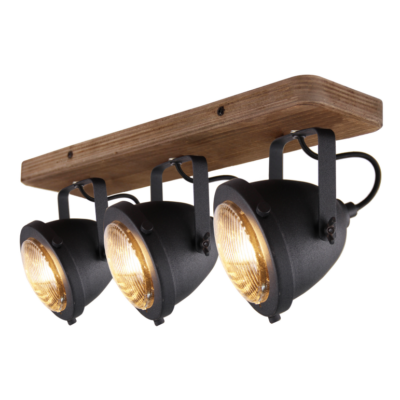 chericoni Bella Plafondspot – 3 lichts – Ø13 cm – Zwart