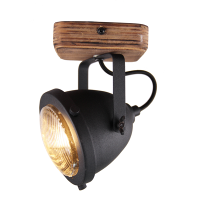 chericoni Bella spot – 1 lichts – Ø12cm – Zwart