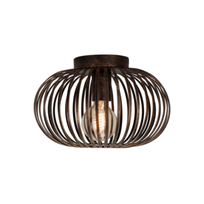 chericoni Curvato Plafondlamp – 1 lichts – Ø30cm – Brons