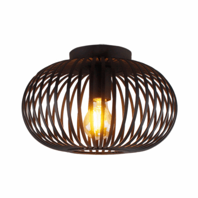 chericoni Curvato Plafondlamp – 1 lichts – Ø30cm – Zwart