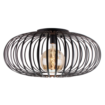 chericoni Curvato Plafondlamp – 1 lichts – Ø75cm – Zwart