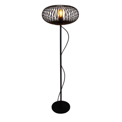 chericoni Curvato Vloerlamp – 1 lichts – Ø40cm – Zwart