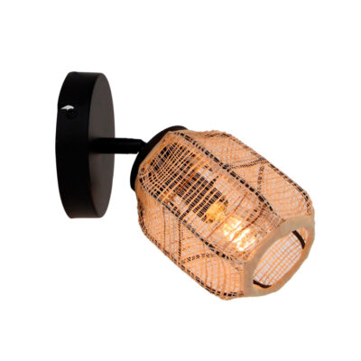 chericoni Nature Jute Plafondspot – 1 lichts – Ø11cm