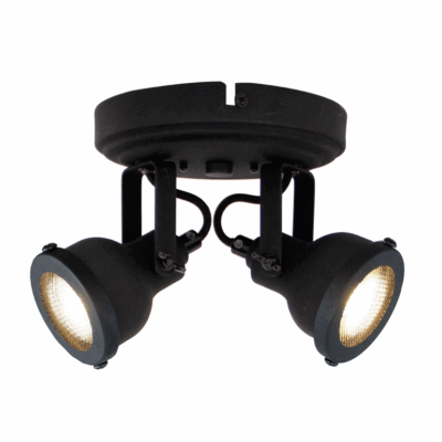 chericoni Nero spot – 2 lichts – Ø8cm