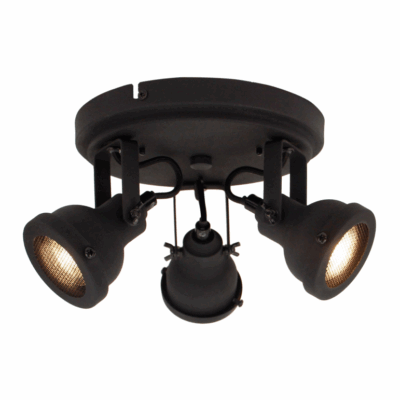 chericoni Nero spot – 3 lichts – Ø8cm