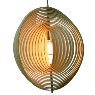 chericoni Ring Hanglamp – Ø60 cm – Natuur hout