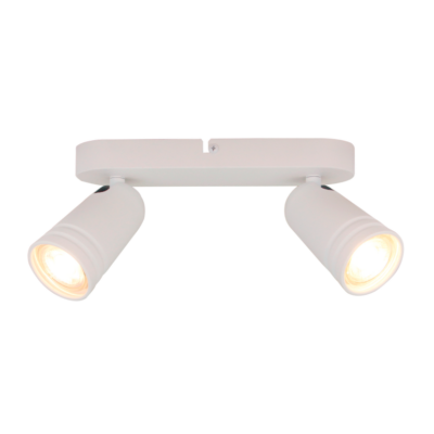 chericoni Spero Plafondspot – 2 lichts – Ø6 cm – Wit