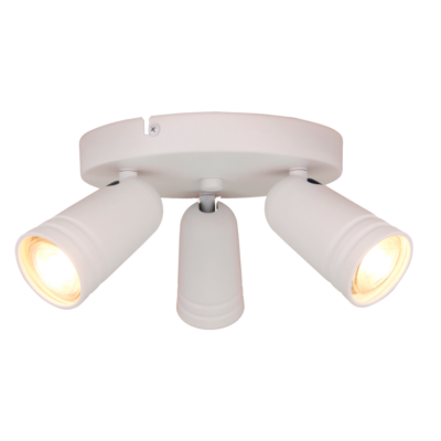 chericoni Spero Plafondspot – 3 lichts – Ø6 cm – Wit