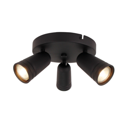 chericoni Spero Plafondspot – 3 lichts – Ø6 cm – Zwart