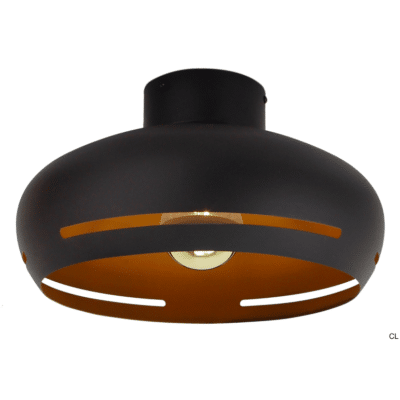 chericoni Striscia Plafondlamp – Ø35 cm – Zwart & goud