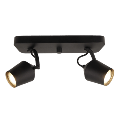 chericoni Tavola Plafondspot – 2 Lichts – GU10 – Zwart