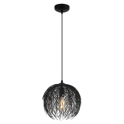 chericoni Filo sottile Hanglamp – 1 lichts – Ø 32cm – Zwart