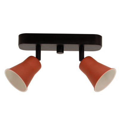 chericoni Lisa Plafondspot – 2 lichts – H 12 cm – E27 – Rood