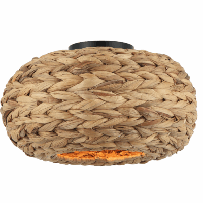 chericoni Nature Treccia Plafondlamp – 1 Lichts – Ø 35cm – Gemaakt van Bamboe