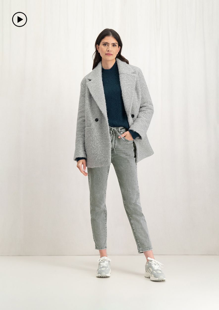 Circle Of Trust Amber Mirror Grey - Mid-Rise Straight Fit