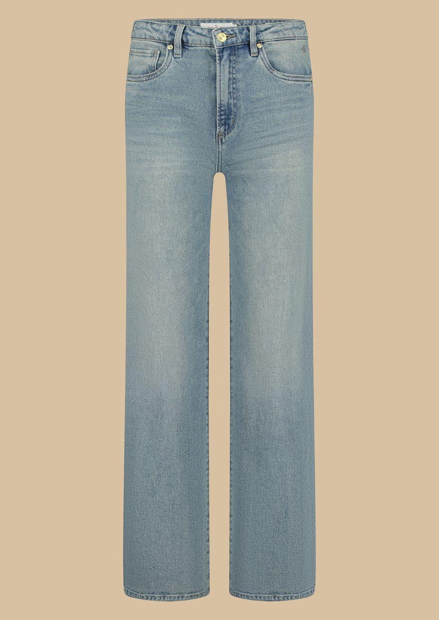 Circle Of Trust Cathy Calm Blue Spring - Straight Leg Mid-Waist