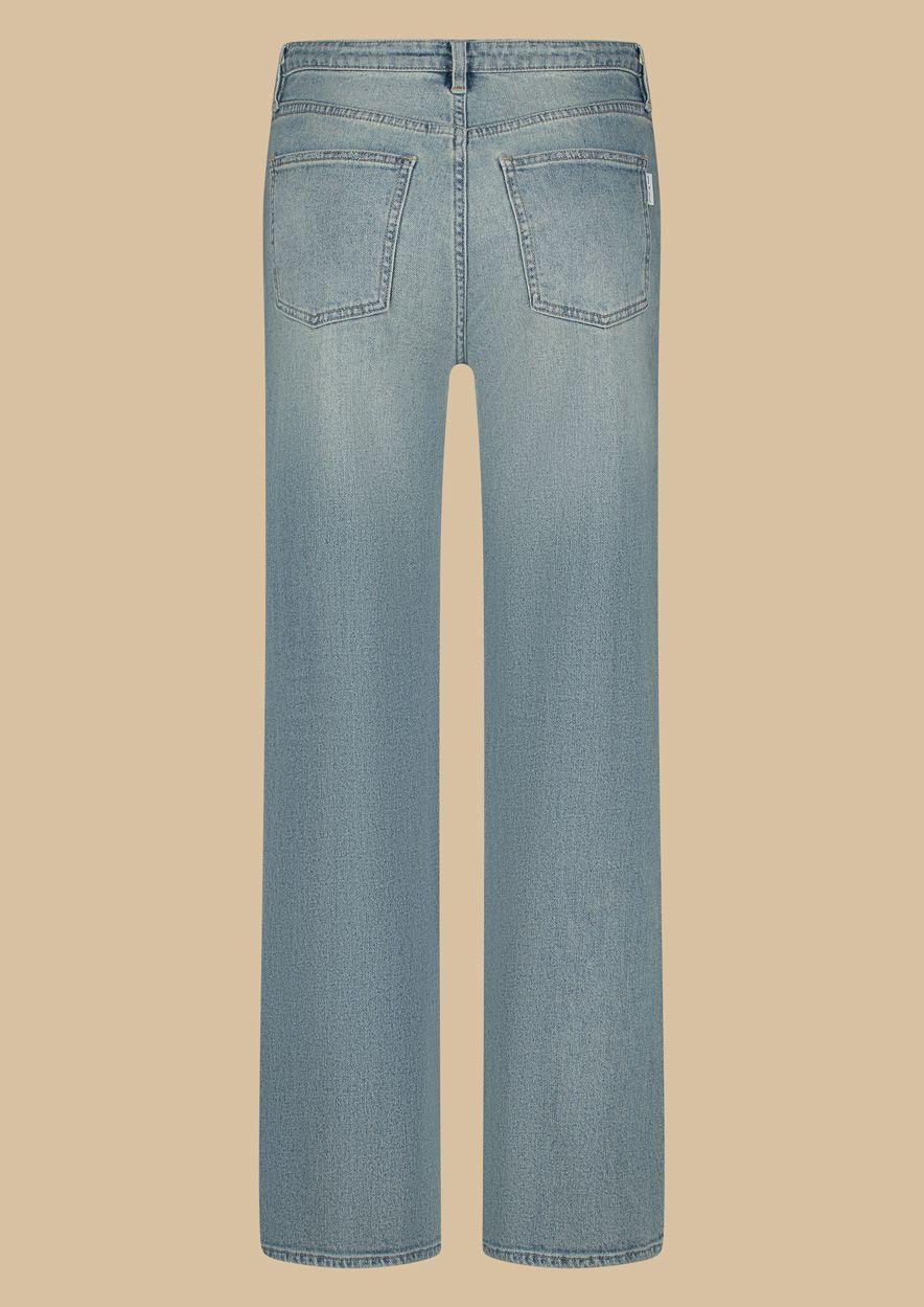 Circle Of Trust Cathy Calm Blue Spring - Straight Leg Mid-Waist