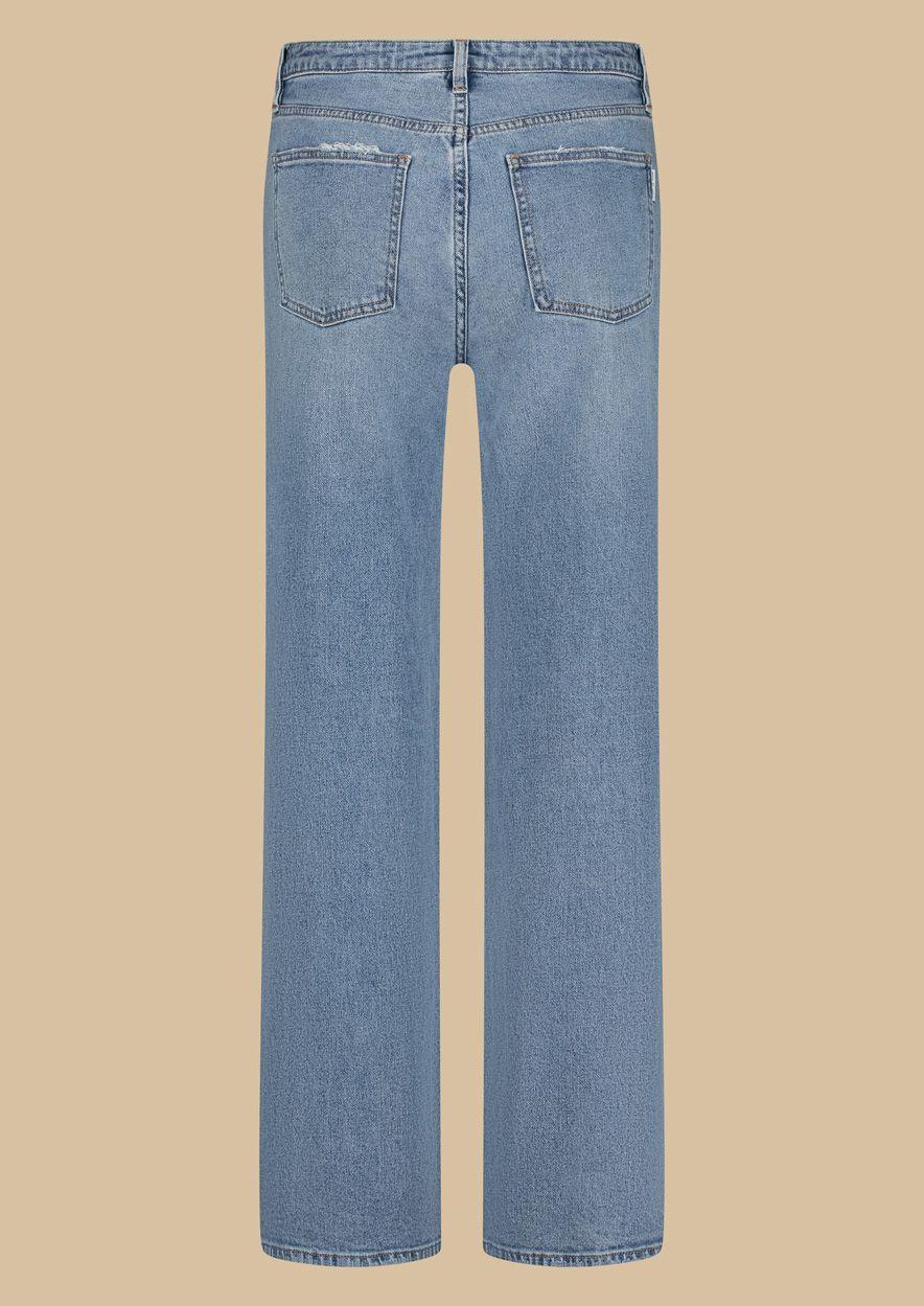 Circle Of Trust Cathy Serene Sea - Straight Leg Mid-Waist